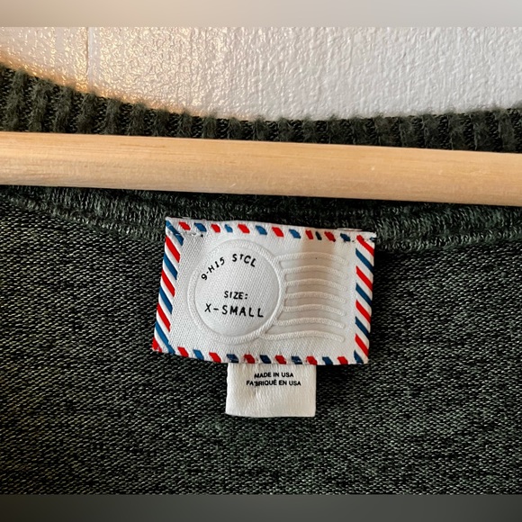 Anthropologie Postmark Ruffle Hem Sweater - Picture 5 of 6